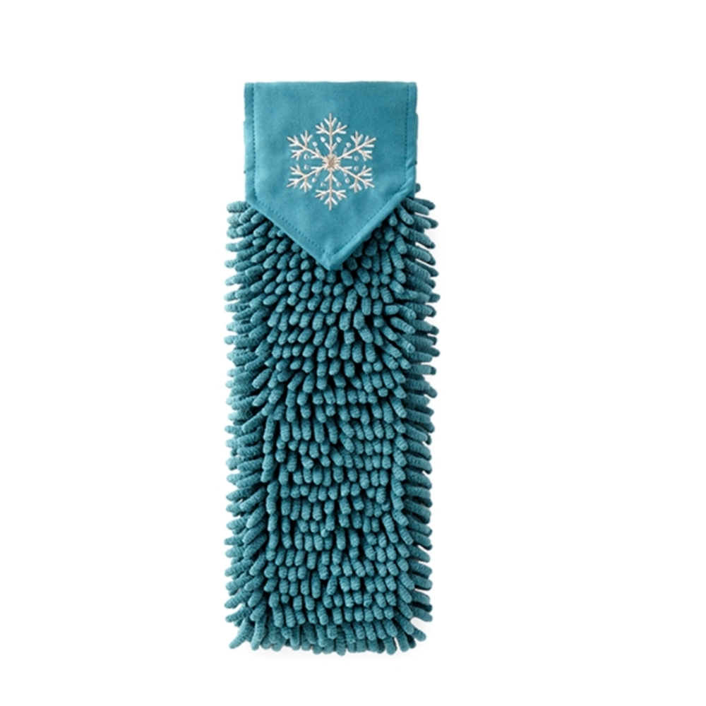 Chenielle Hand Towel, snowflake teal, Ltd. Ed.